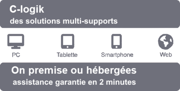 C-logik, des solutions multi-supports, on premise ou hébergées