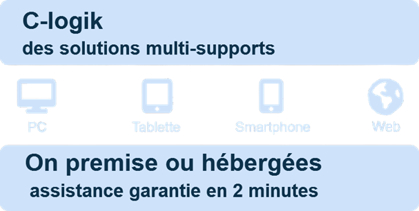 C-logik, des solutions multi-supports, on premise ou hébergées